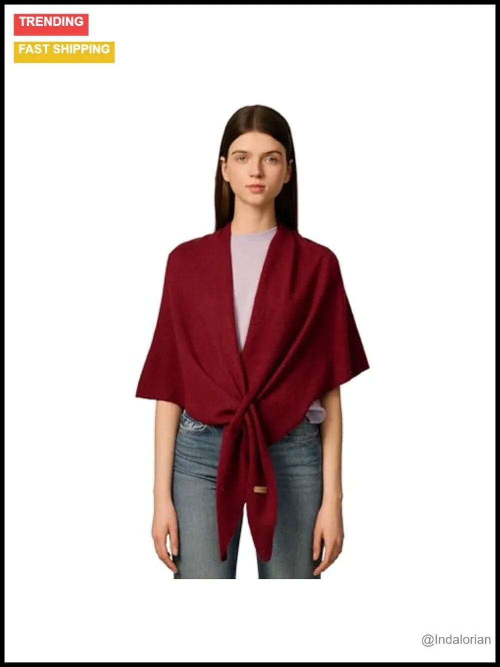 Women Cashmere Wool Blend Shawl Wrap Pashmina Poncho Oversized Lightweight